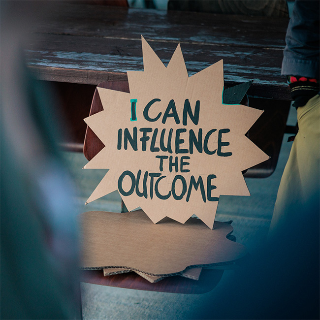 I can influence the outcome