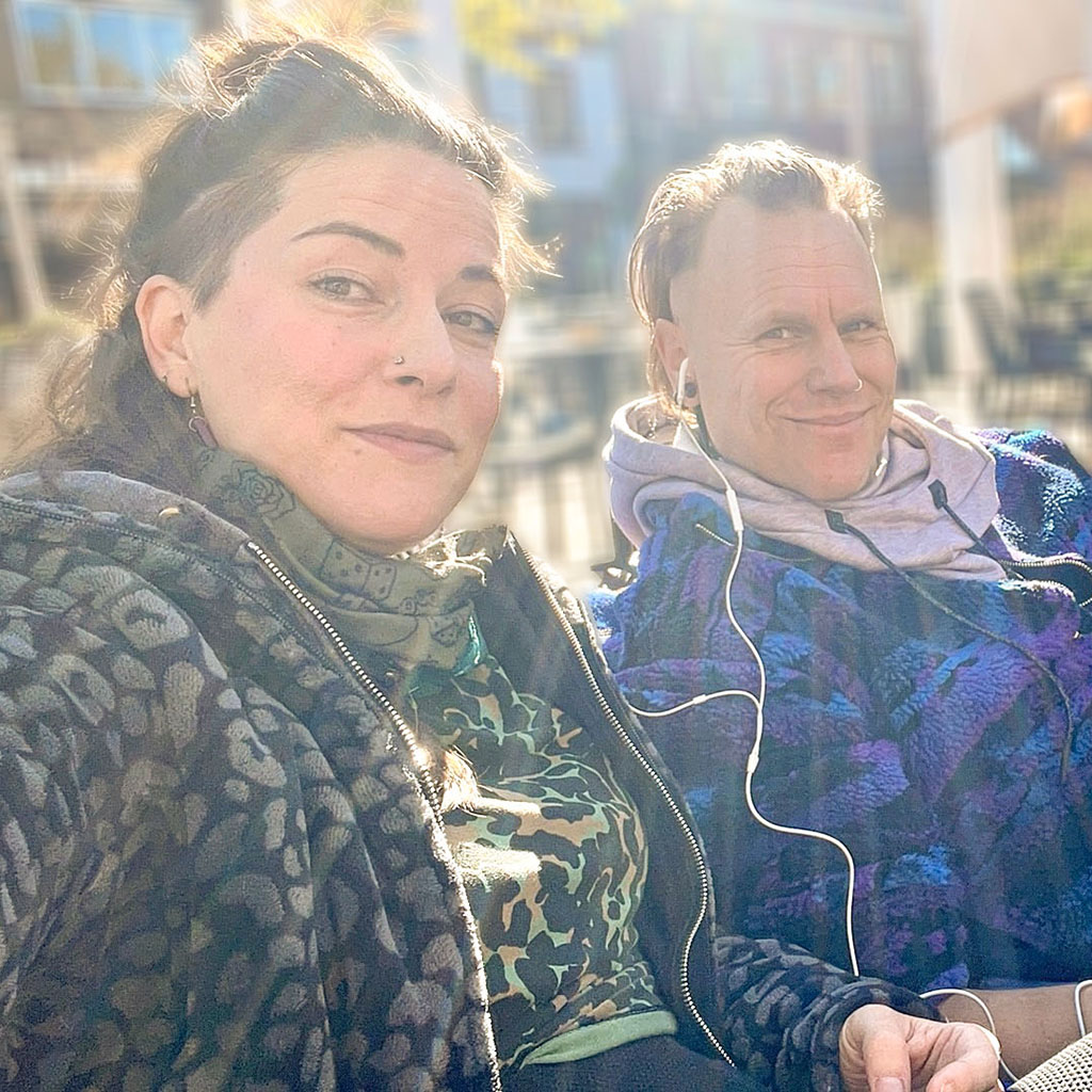 Caro en Jobbe onderweg naar Bosjuweel